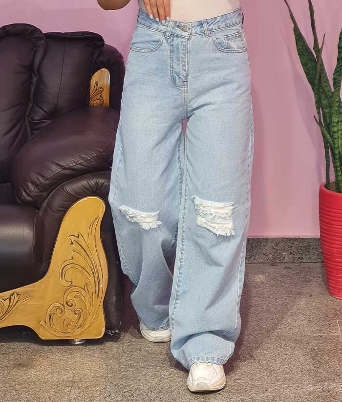 خرید شلوار جین زاپ دار زنانه