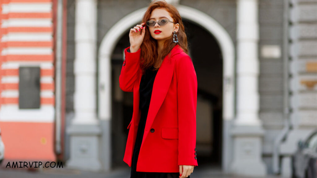 مدل کت مجلسی زنانه قرمز 
